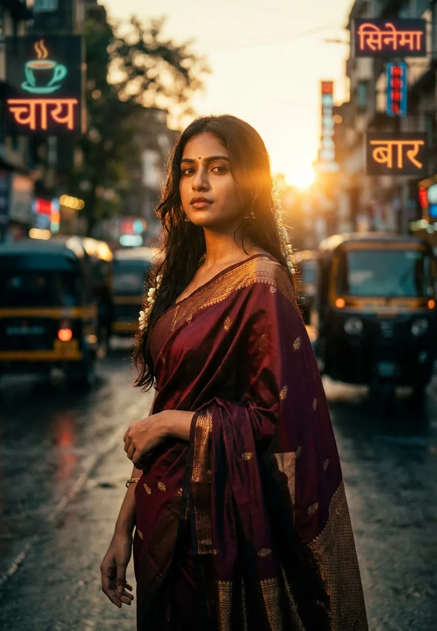 Bollywood Cinematic Glow Portrait Editing Gemini AI Photo Prompt