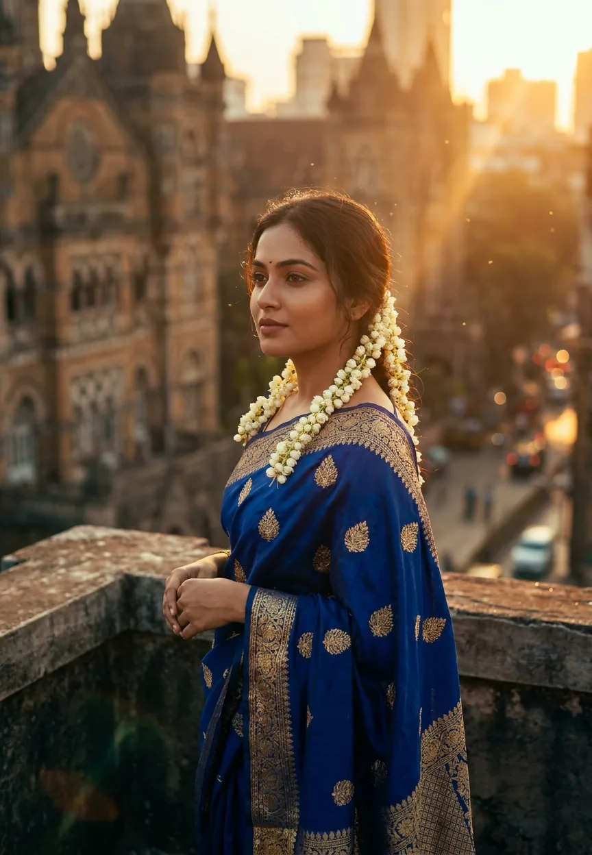 Bollywood Royalty Cinematic Glow Gemini AI Photo Prompt