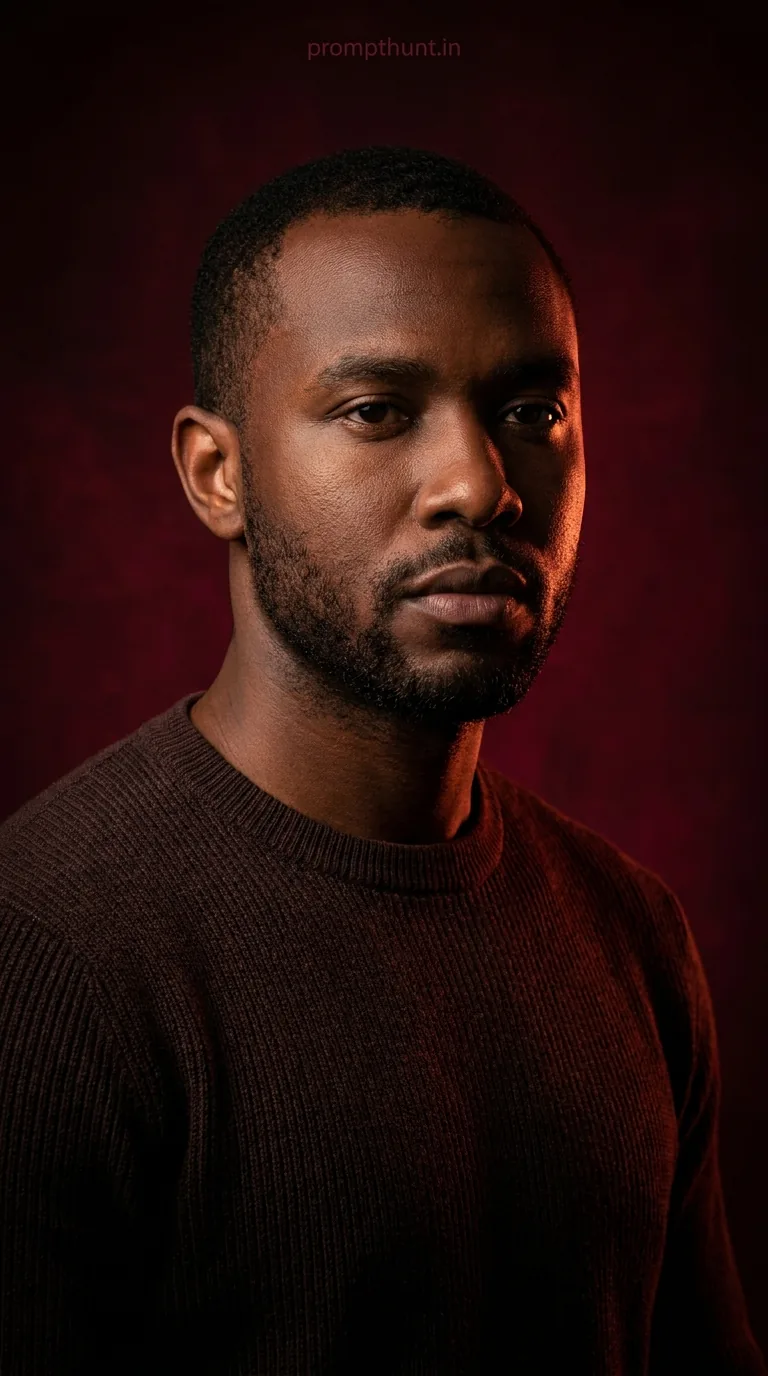 Cinematic Dark Moody Portrait AI Photo Editing Prompt