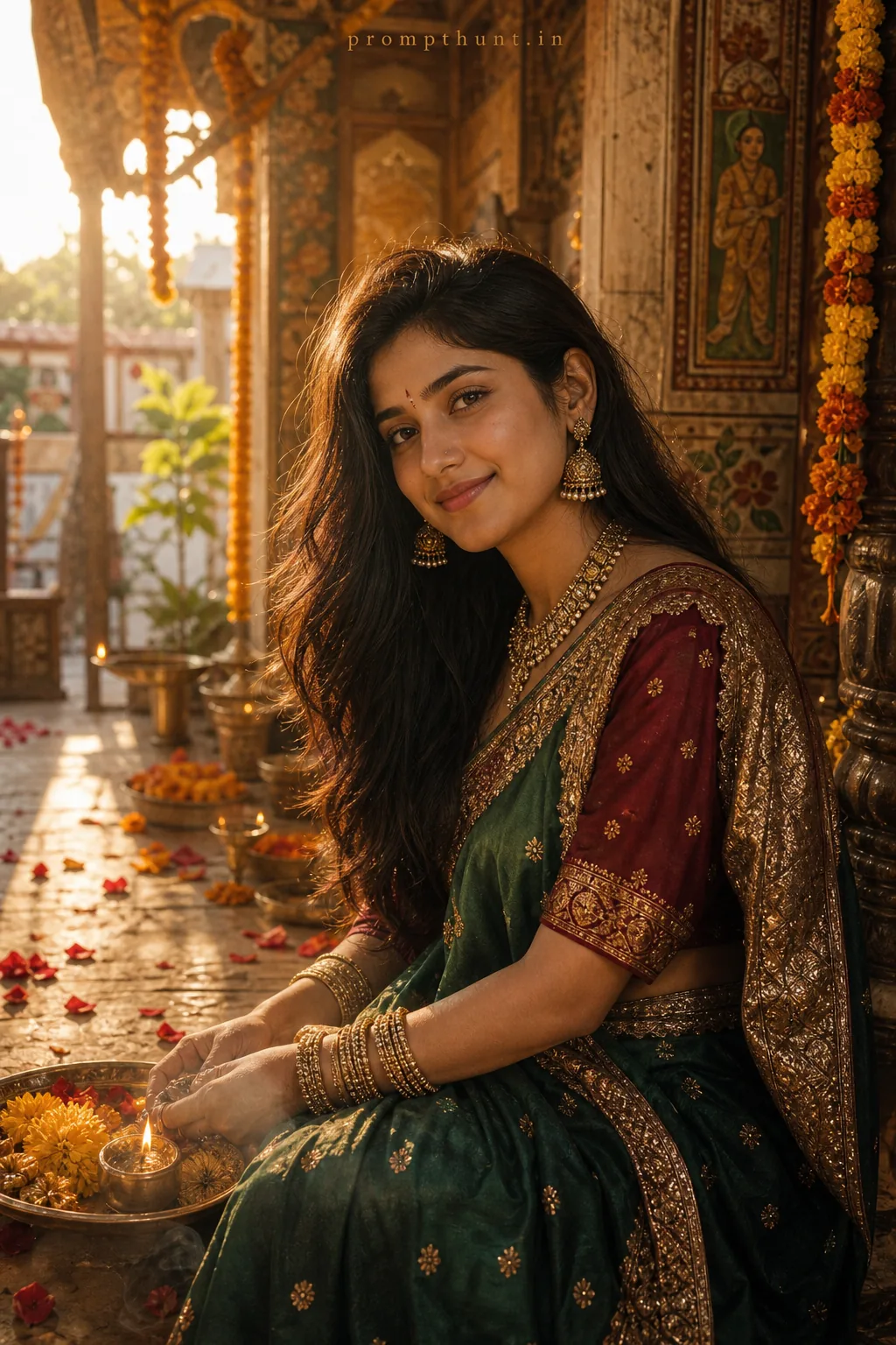 Classic Indian Heritage Portrait AI Photo Editing Prompt