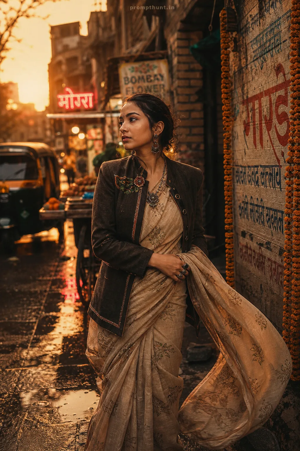 Contemporary Desi Street Style Vibes AI Photo Editing Prompt