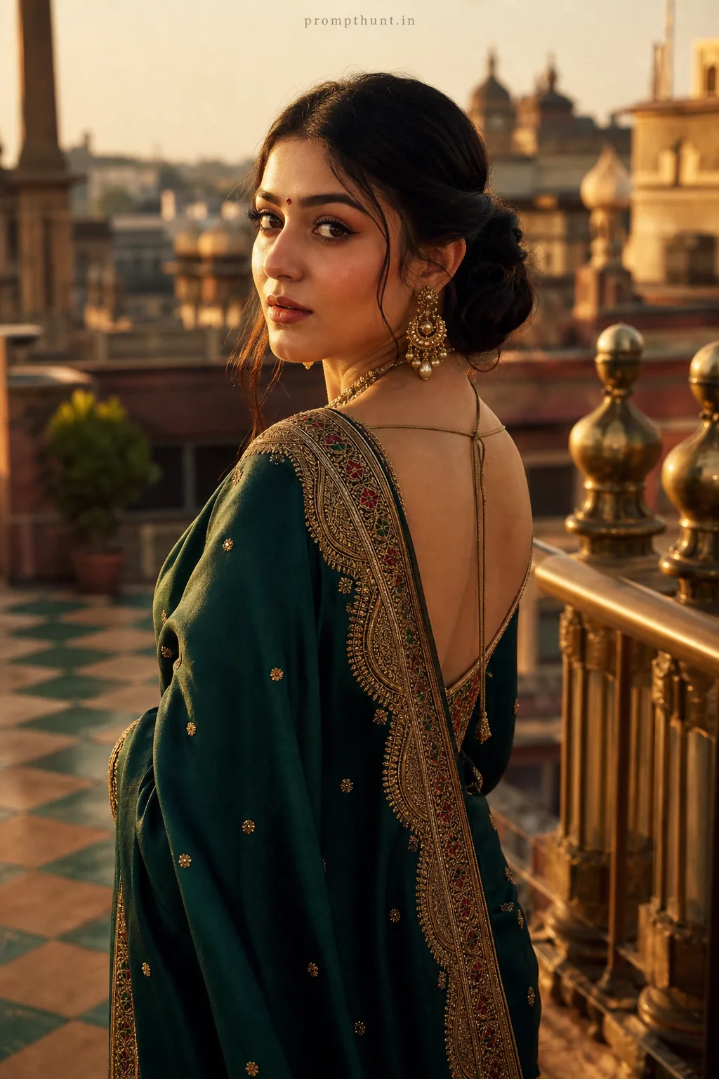 Contemporary Indian Editorial Portraiture AI Photo Editing Prompt