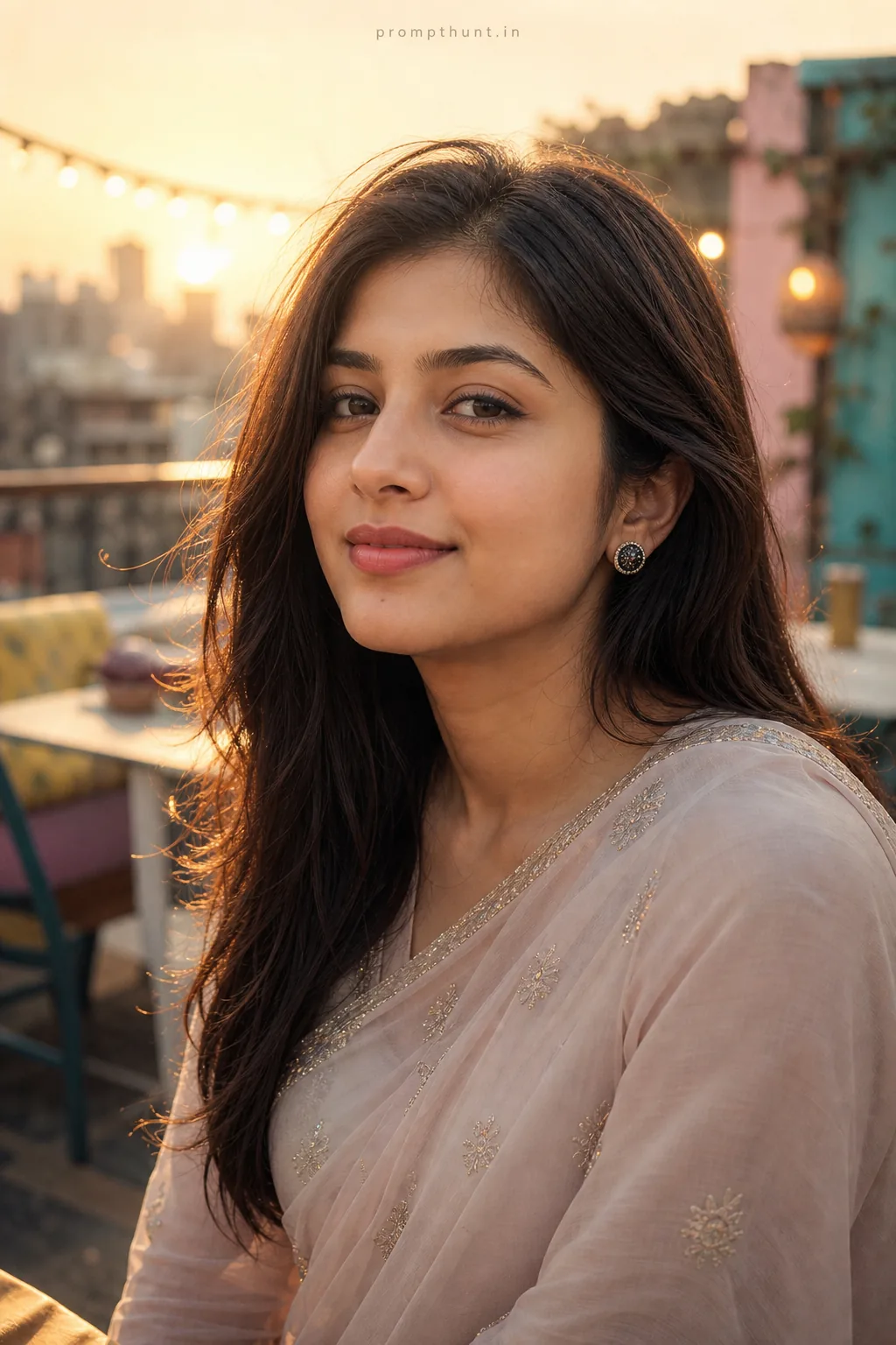 Contemporary Indian Minimalist Profile Picture AI Photo Editing Prompt