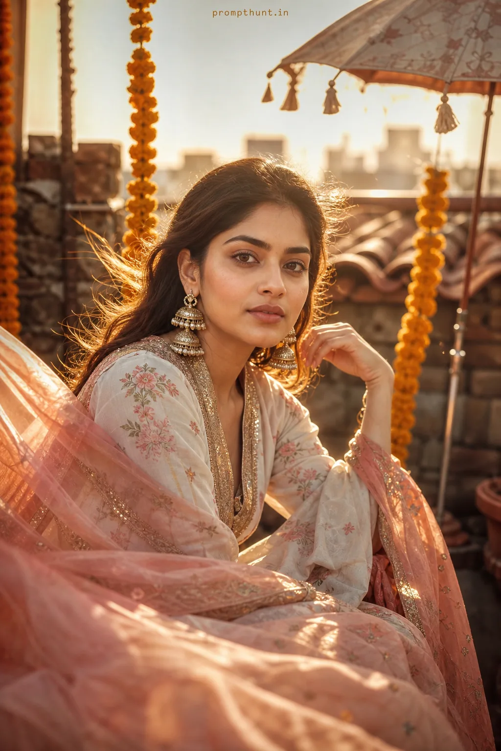 Contemporary Indian Portrait Street Style AI Photo Editing Prompt