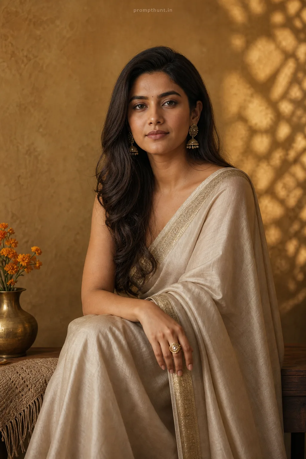 Contemporary Indian Professional Portrait AI Photo Editing Prompt