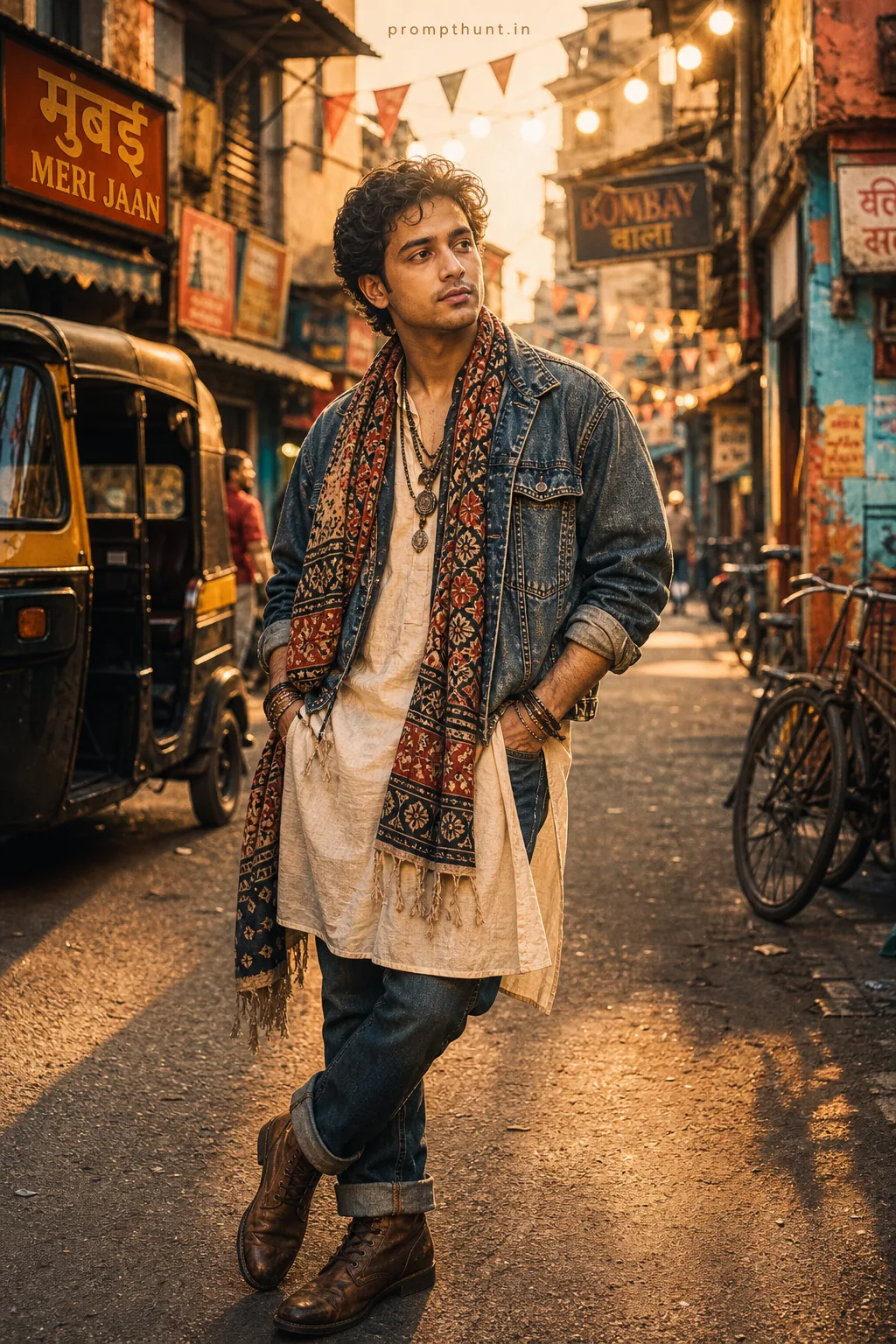 Contemporary Indian Street Style AI Photo Editing Prompt