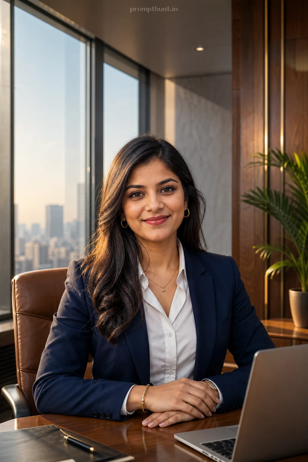 Corporate Executive Editorial Look AI Photo Editing Prompt