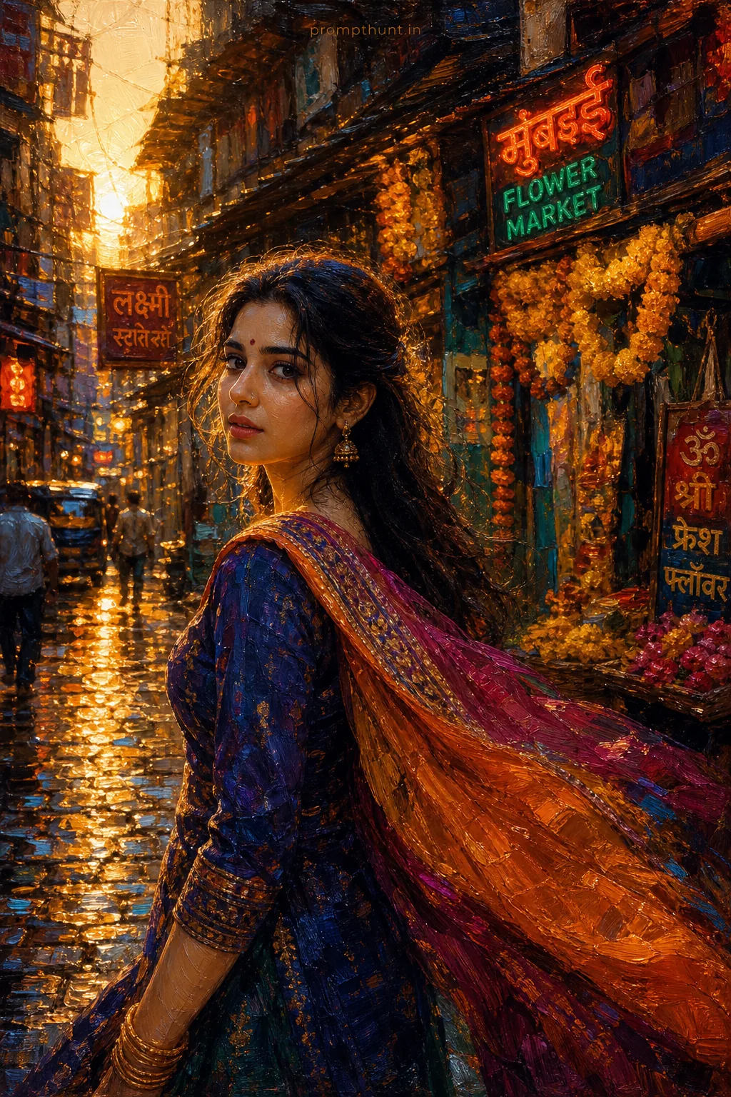 Emotive Expressionist Urban Glow AI Photo Editing Prompt