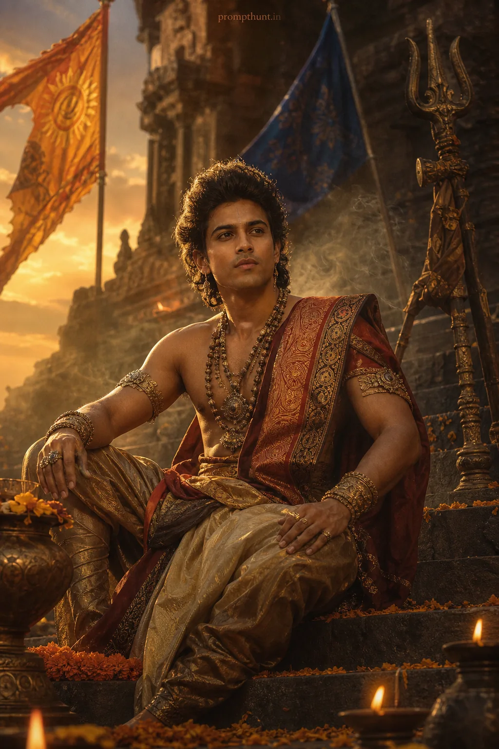 Epic Indian Mythology Costume AI Photo Editing Prompt