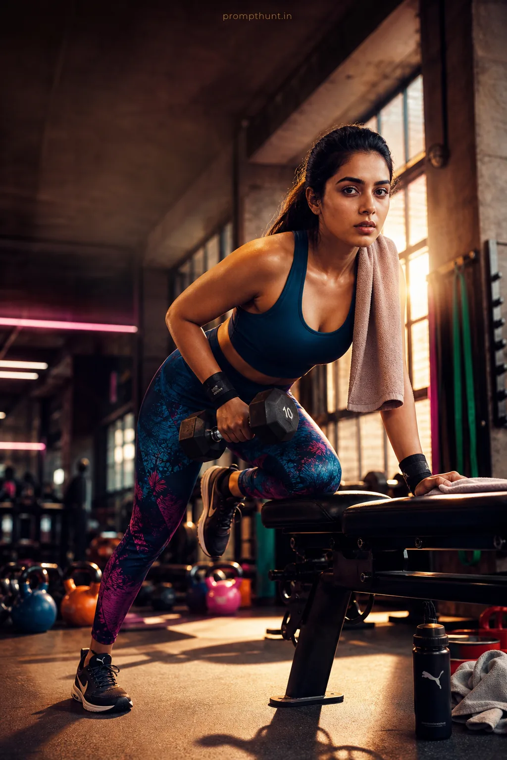 High-Energy Indian Gym Aesthetic AI Photo Editing Prompt