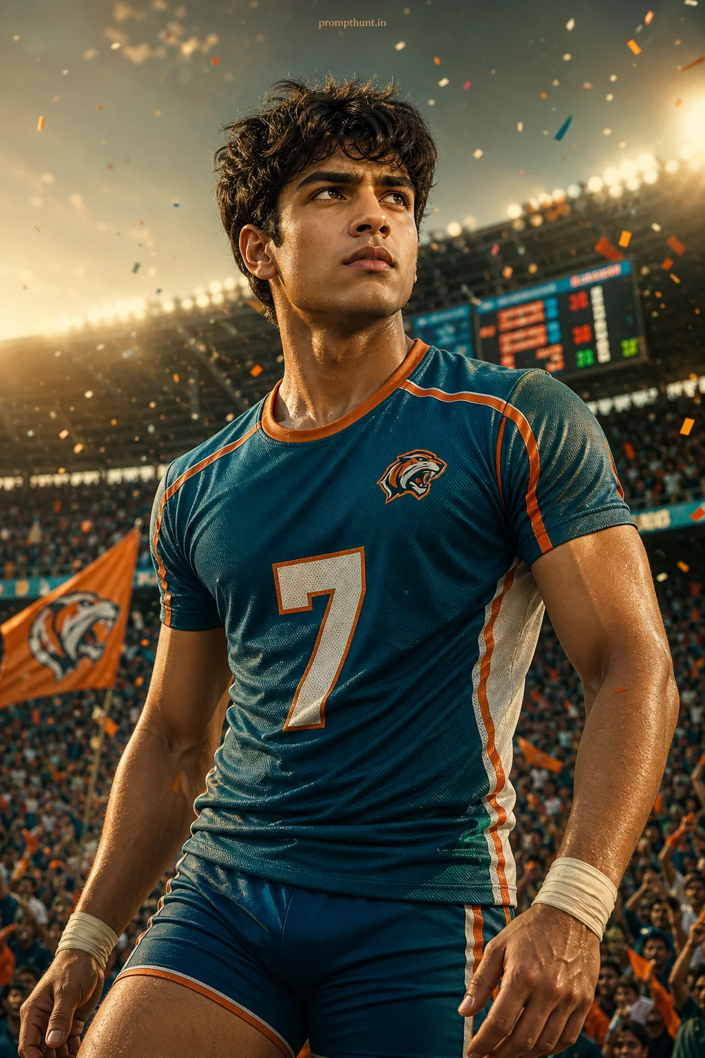 High-Octane Indian Sports Arena AI Photo Editing Prompt