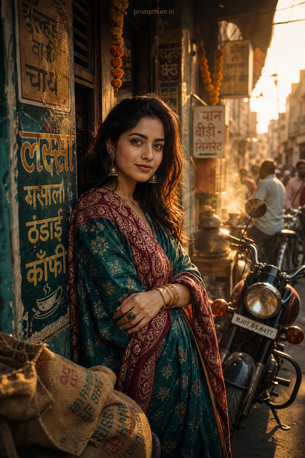 High-Resolution Indian Street Fashion AI Photo Editing Prompt