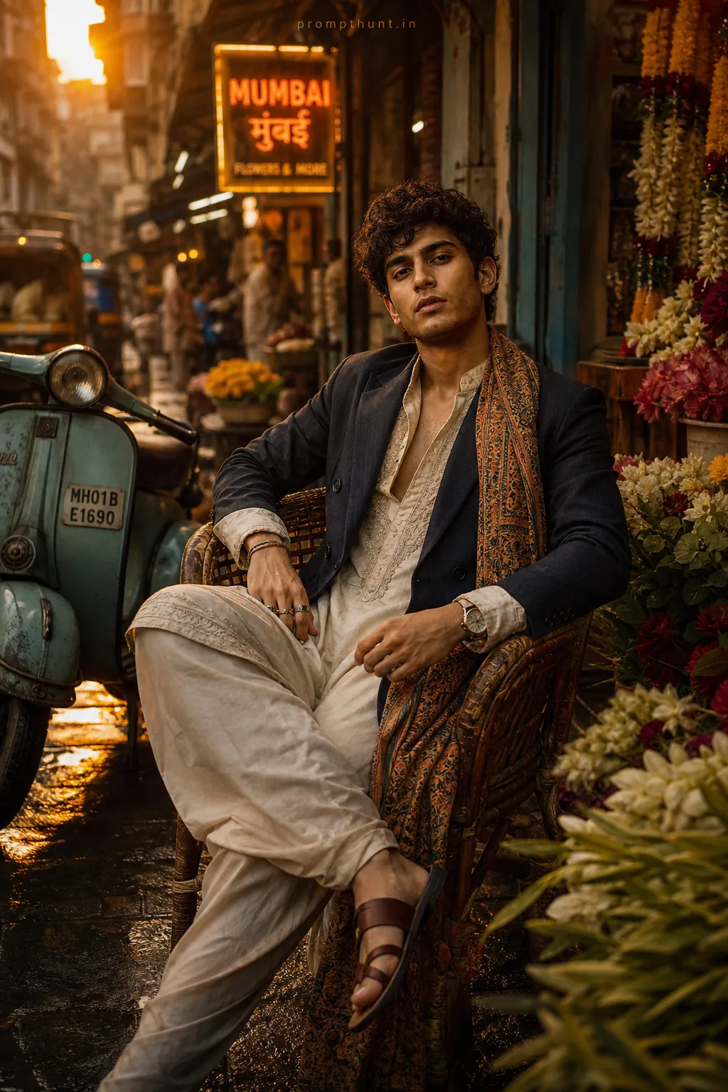 Indian Editorial Street Style Vibes AI Photo Editing Prompt