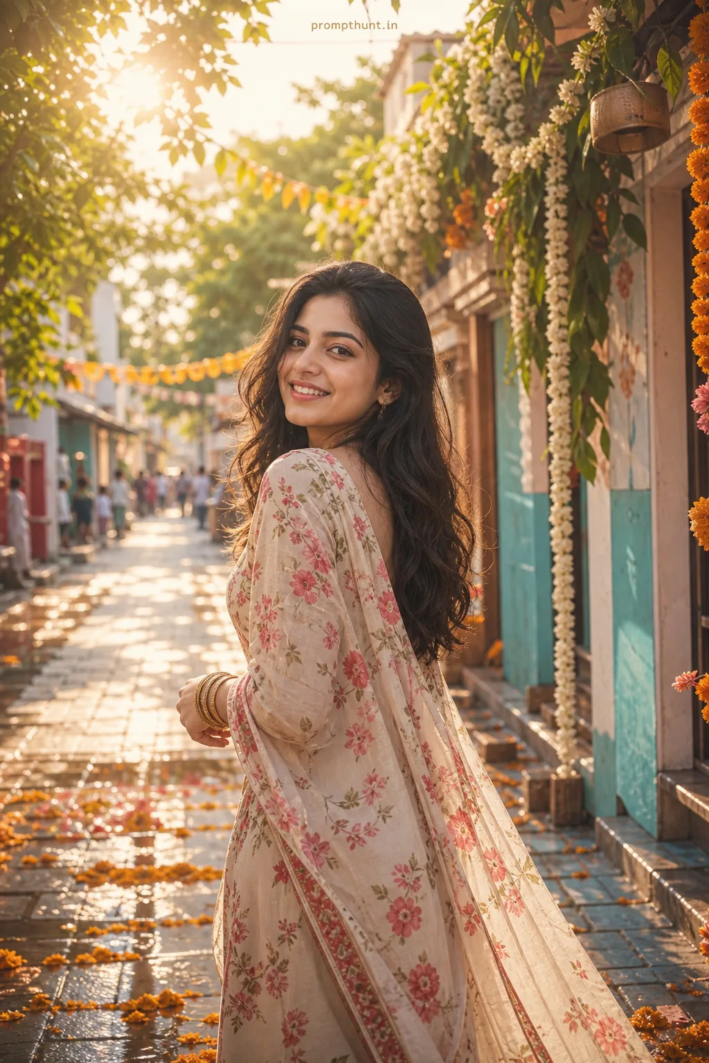 Indian Spring Summer Street Fashion AI Photo Editing Prompt