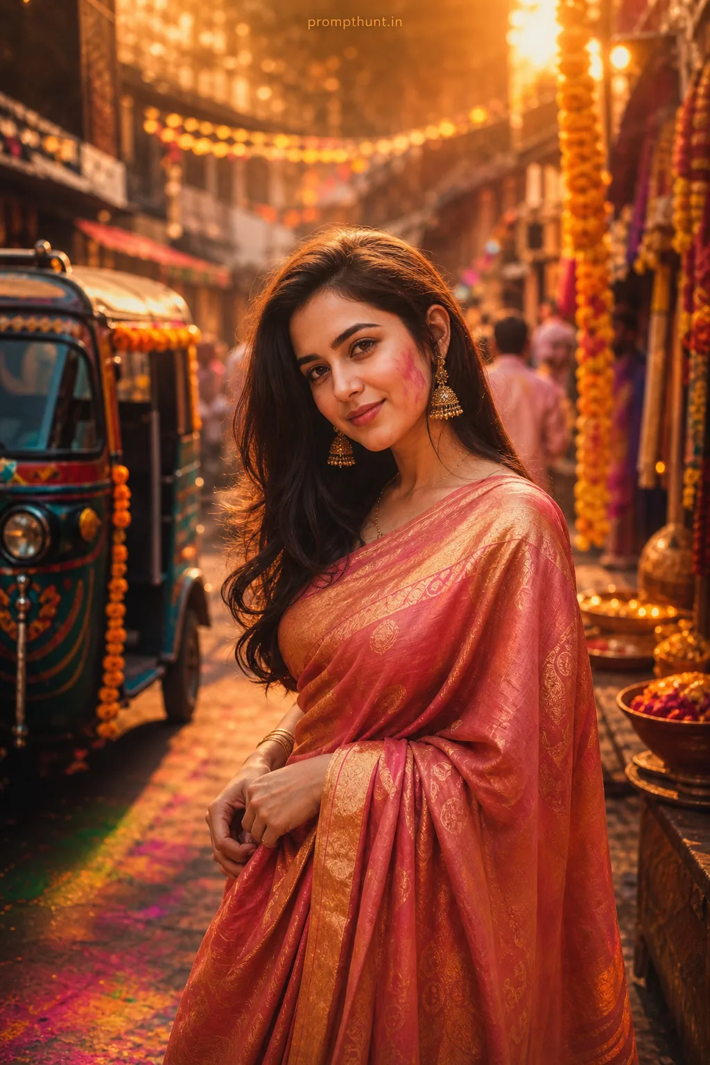 Indian Streetfest Color Grading AI Photo Editing Prompt