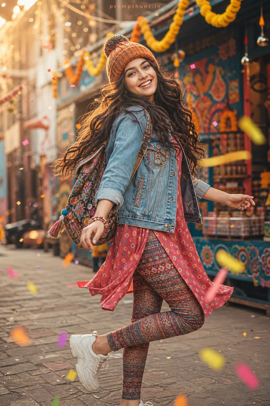 Kids' Fashion Playful Streetwear AI Photo Editing Prompt