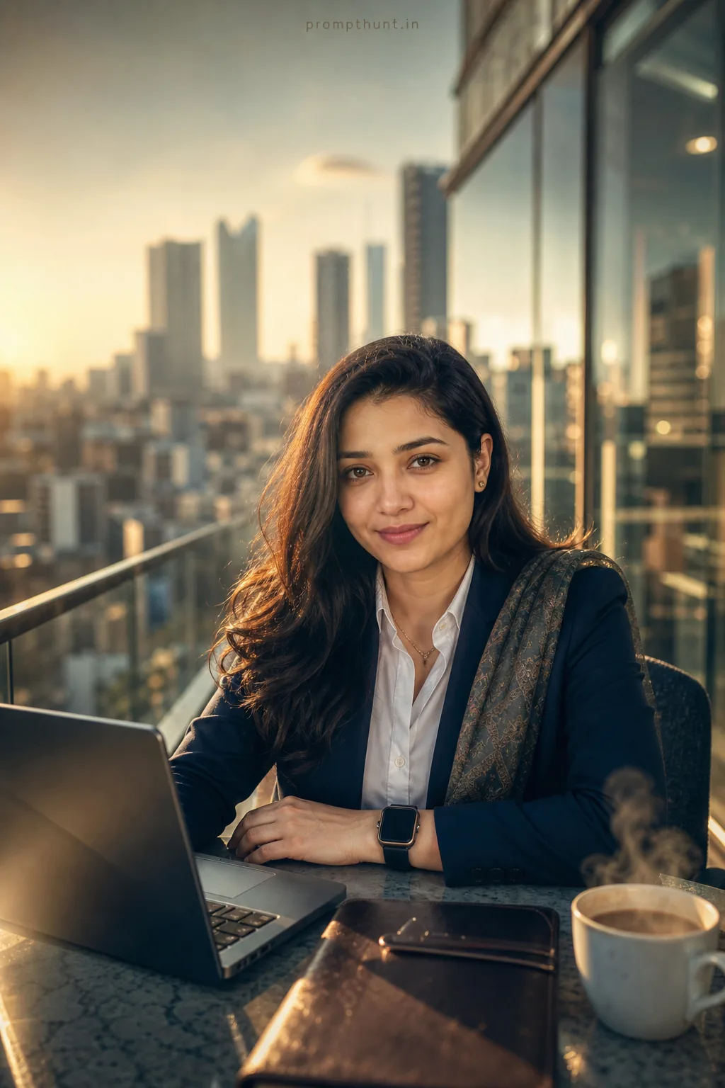 Modern Corporate Lifestyle Portrait AI Photo Editing Prompt