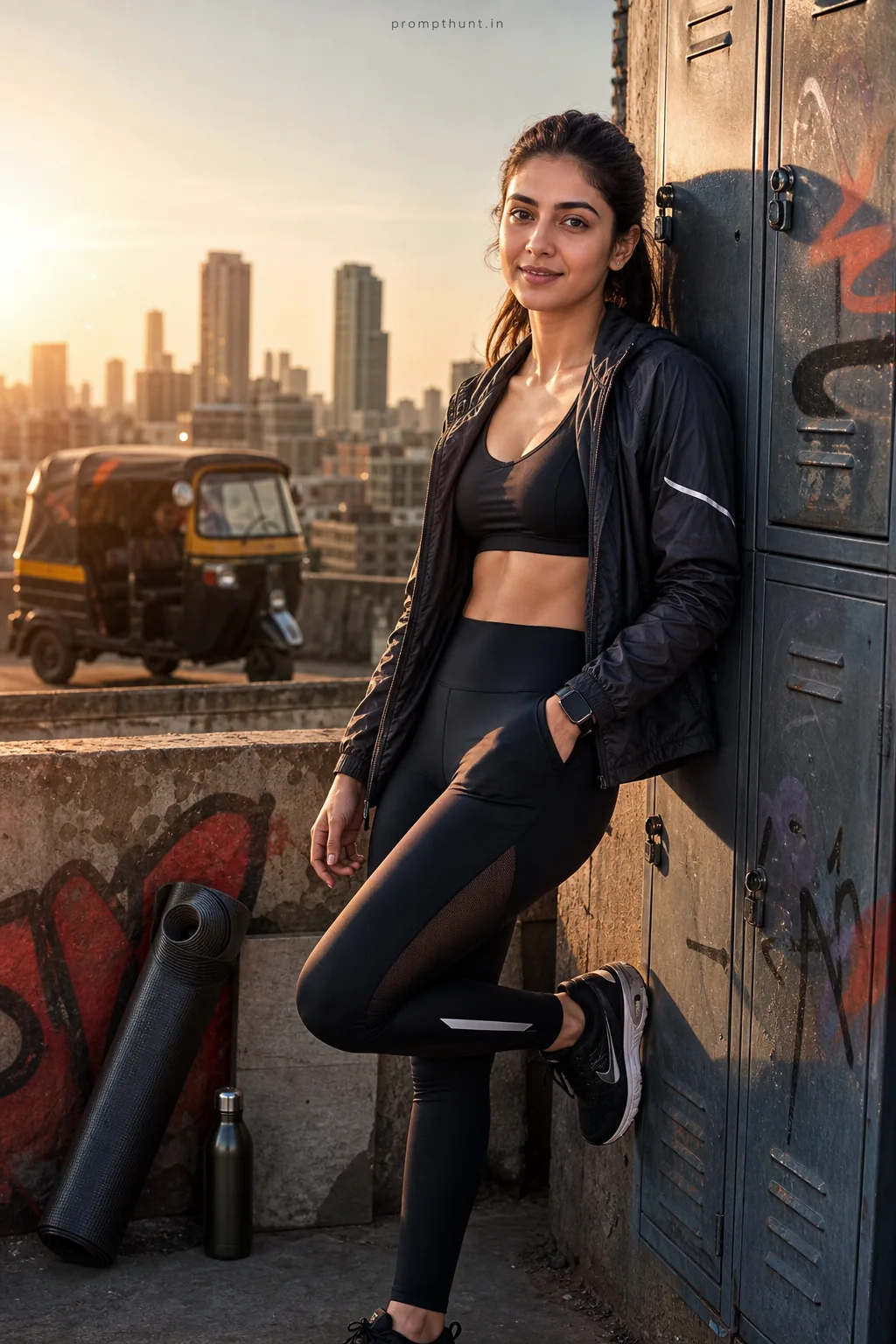 Modern Indian Athleisure Street Style AI Photo Editing Prompt