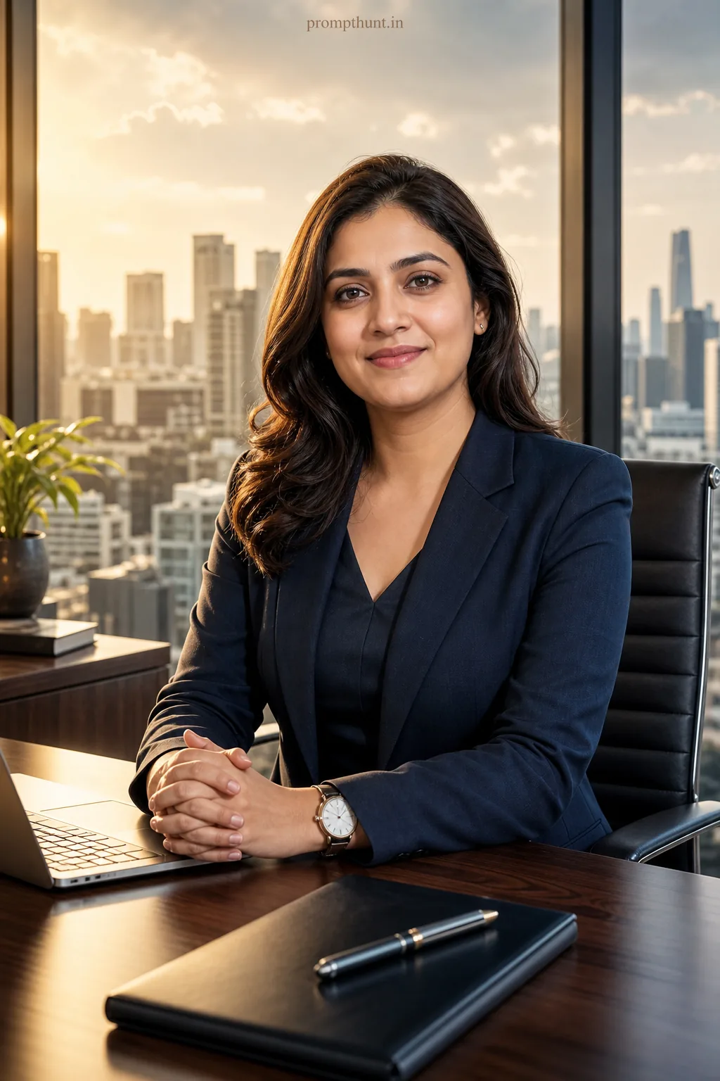 Modern Indian Corporate Portrait Styling AI Photo Editing Prompt