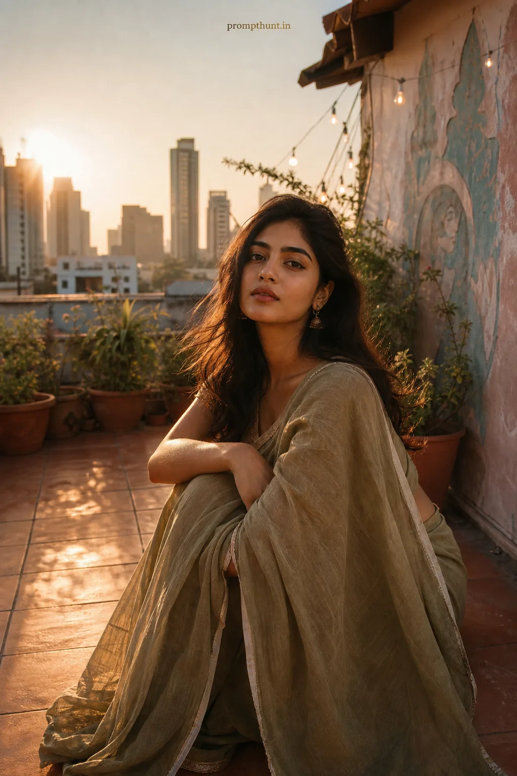 Modern Indian Urban Minimalism AI Photo Editing Prompt