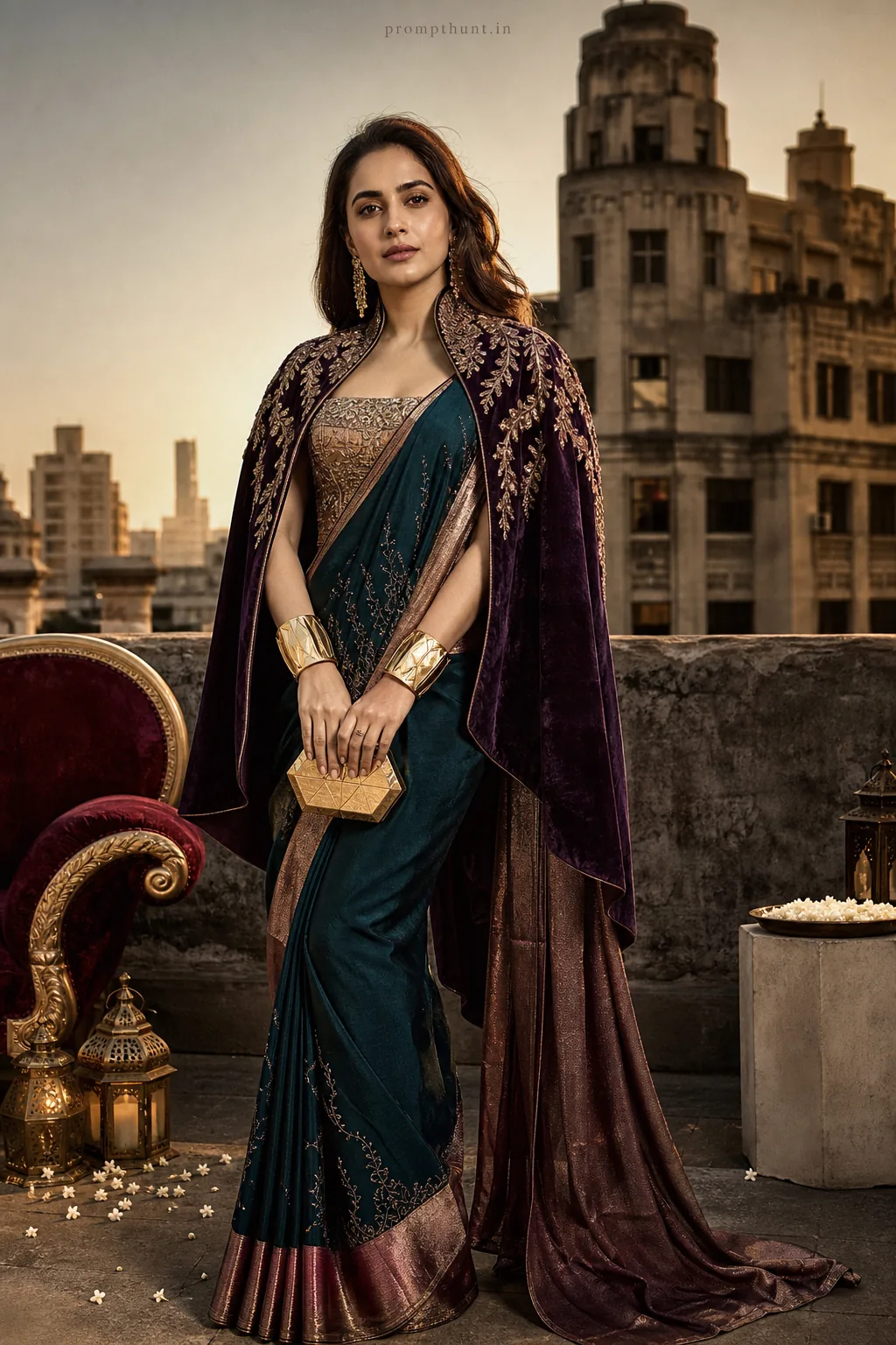 Mumbai High-Fashion Editorial Runway AI Photo Editing Prompt