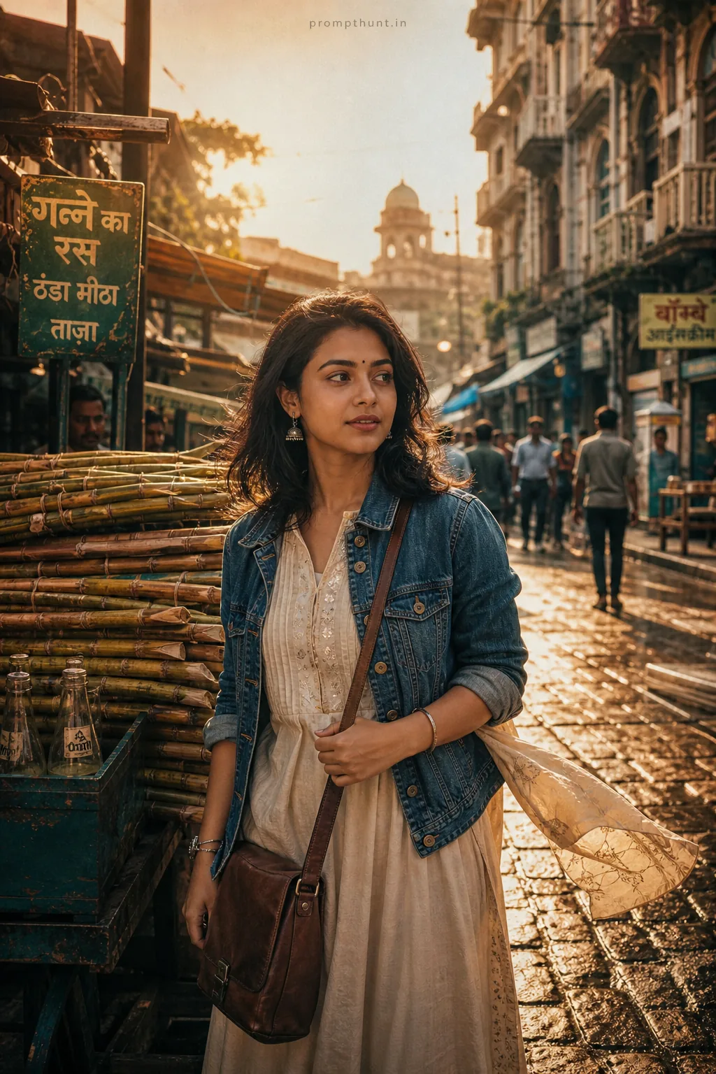 Mumbai Street Chic Urban Lifestyle AI Photo Editing Prompt