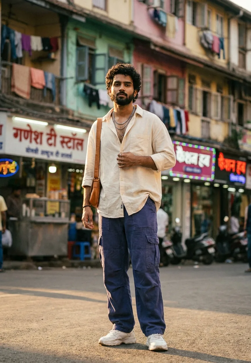 Mumbai Street Style Aesthetic Gemini AI Photo Editing Prompt