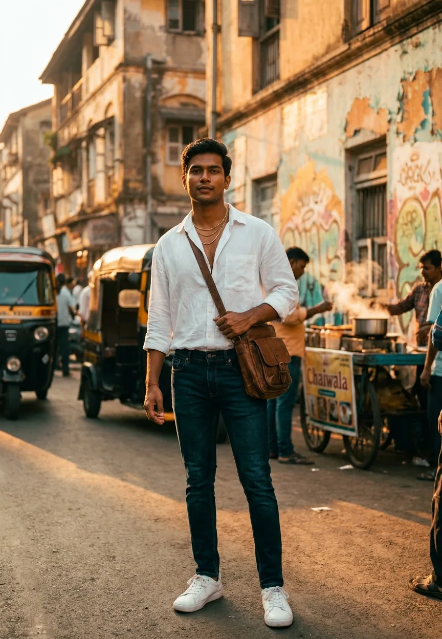 Mumbai Street Style Swagger Gemini AI Photo Editing Prompt
