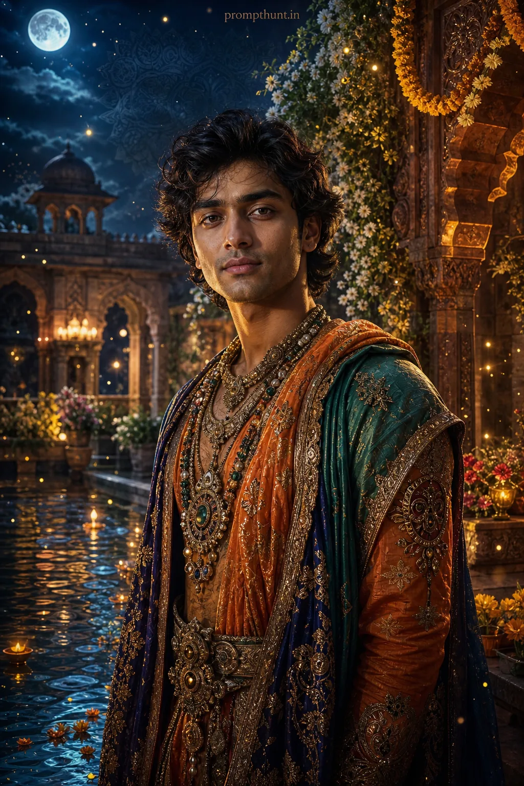 Mystical Indian Fantasy Portrait AI Photo Editing Prompt