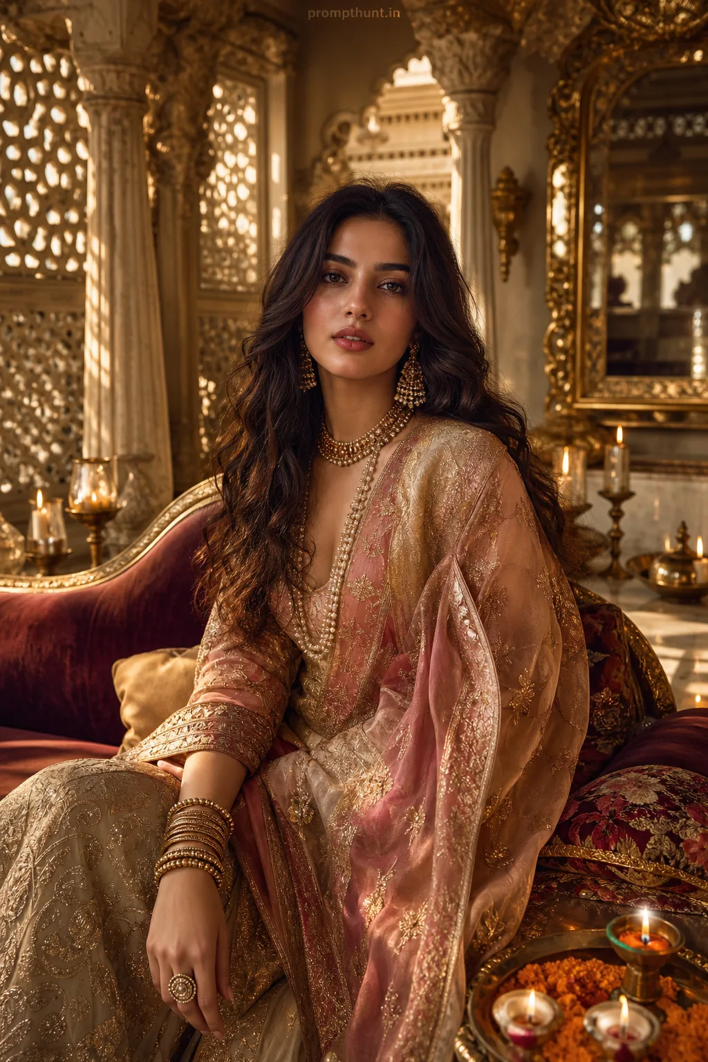 Opulent Indian Heritage Luxury AI Photo Editing Prompt
