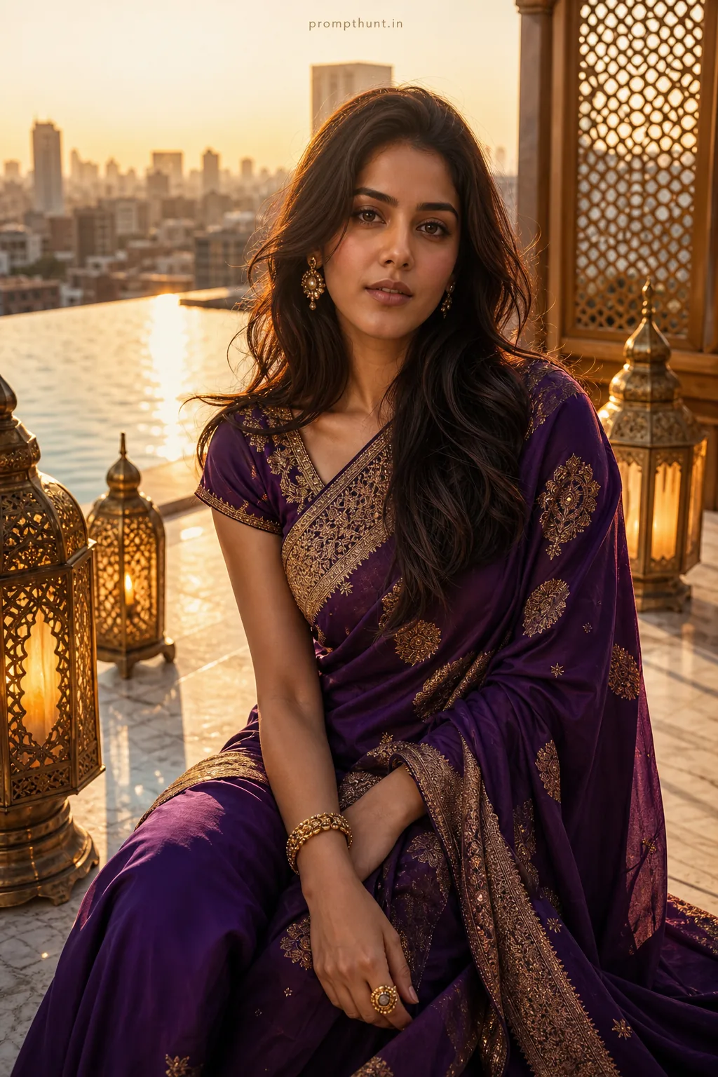 Opulent Indian Luxury Lifestyle Editorial AI Photo Editing Prompt