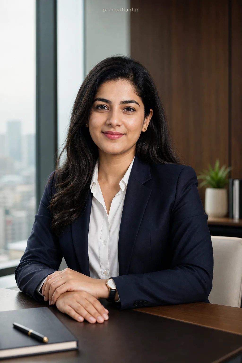 Polished Corporate Headshots for Professionals AI Photo Editing Prompt