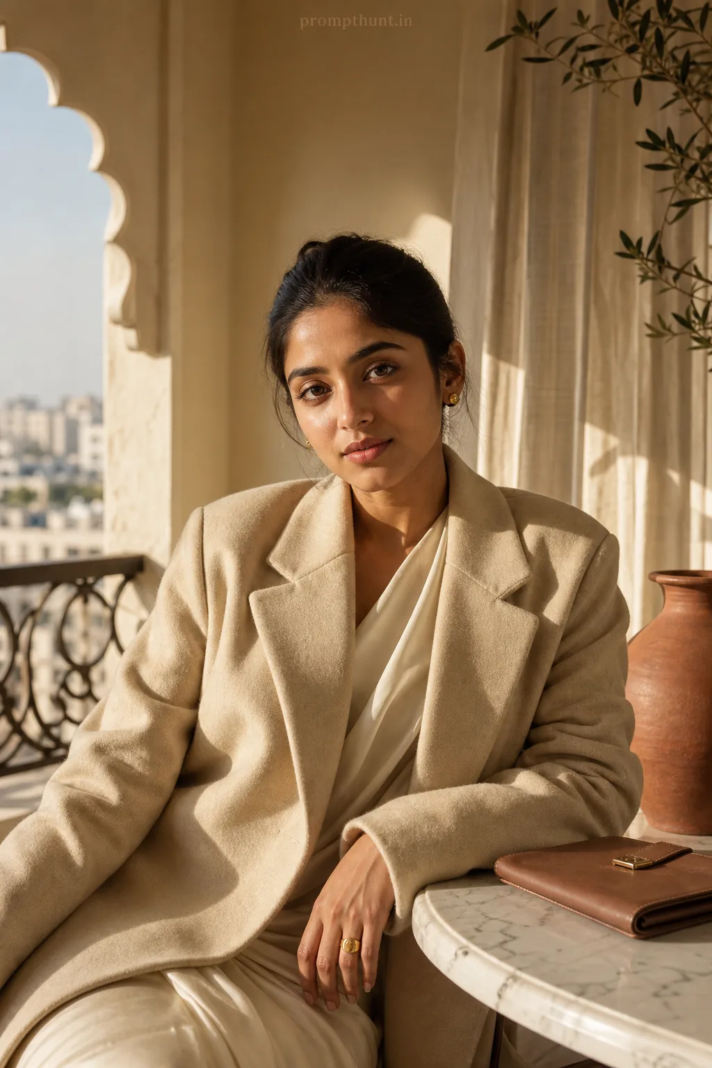 Quiet Luxury Indian Minimalist Fashion AI Photo Editing Prompt