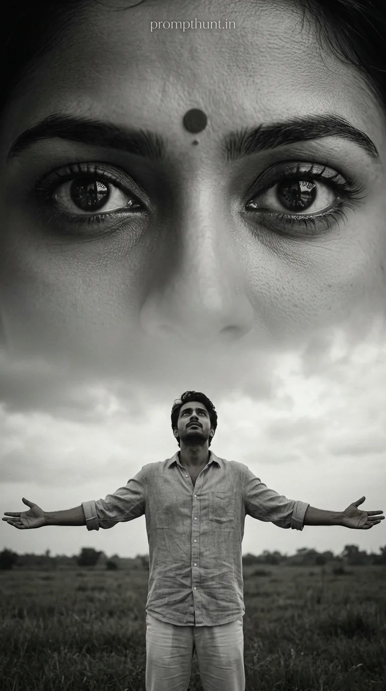 Surreal Spiritual Mysticism – Giant Eyes Sky Composite