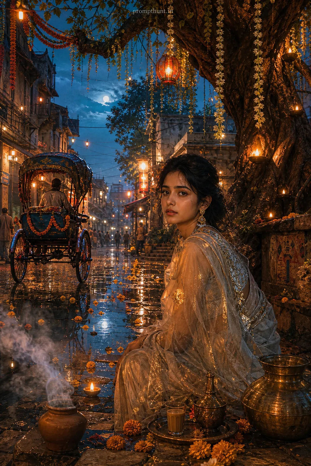 Surreal Indian Dreamscape Photorealism AI Photo Editing Prompt