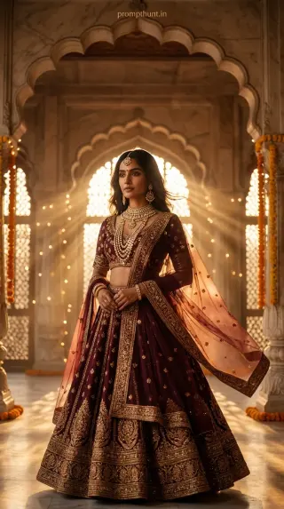 Bollywood Royale Bhansali Cinematic Glow AI Photo Editing Prompt — AI photo editing prompt