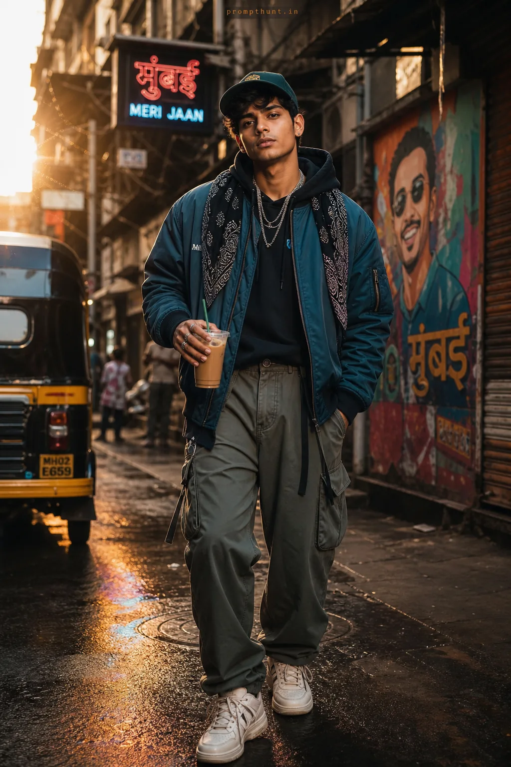 Urban Desi Streetwear Style AI Photo Editing Prompt