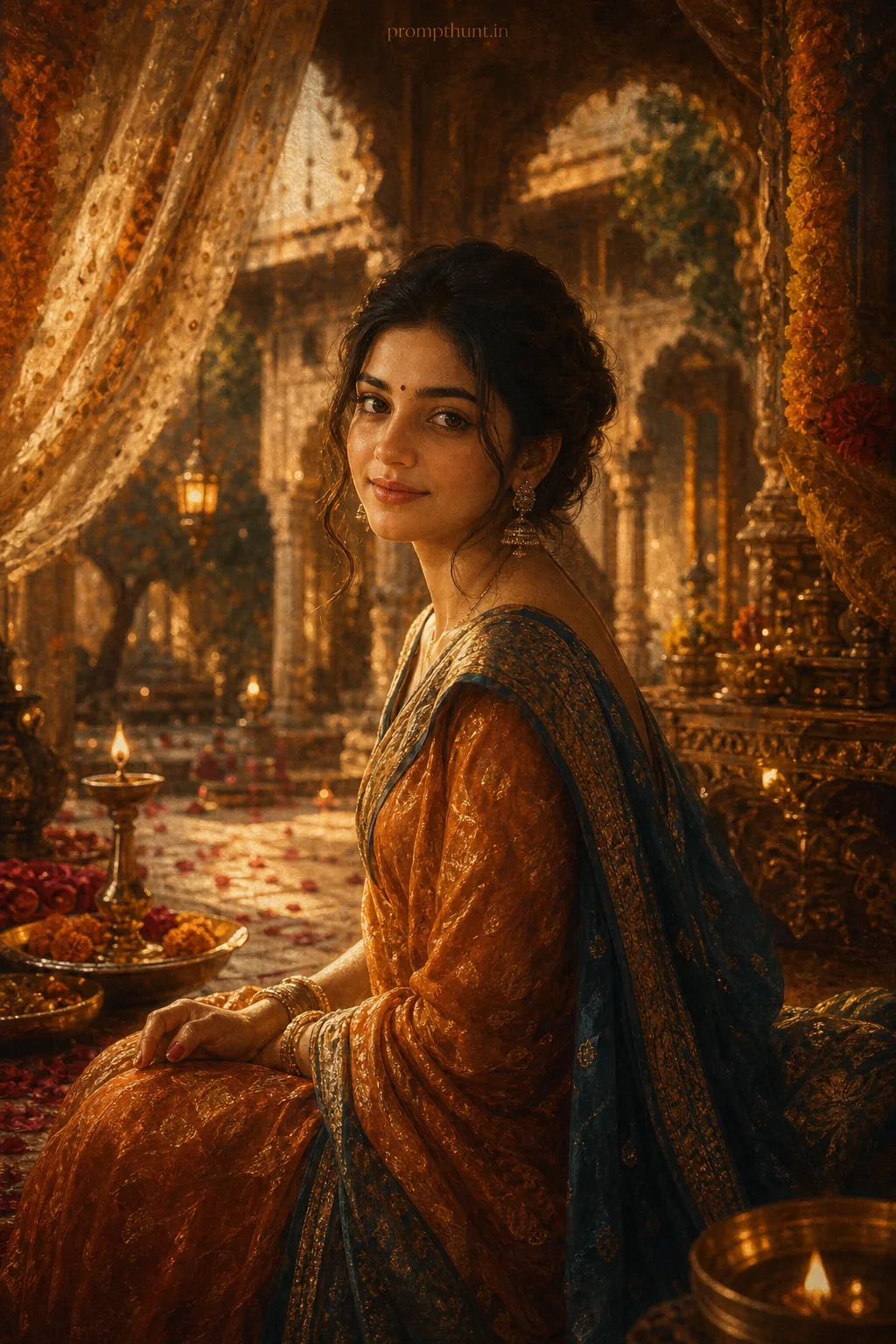 Vibrant Indian Artistic Portraits AI Photo Editing Prompt
