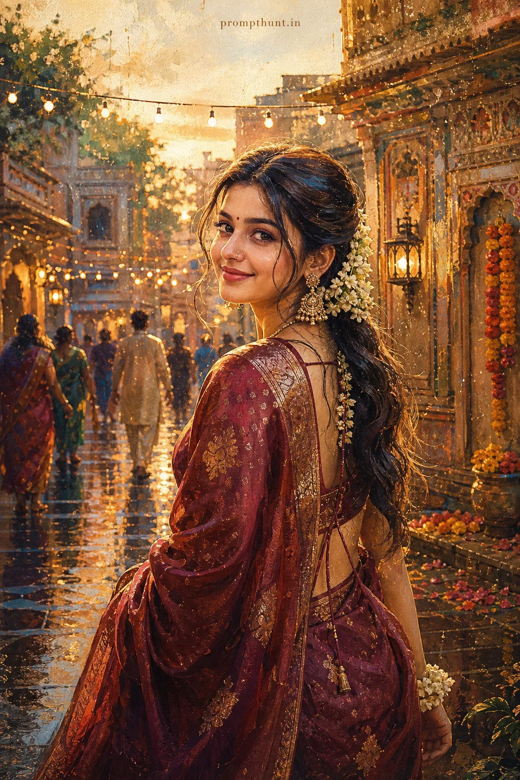 Vibrant Indian Artwork Festival AI Photo Editing Prompt