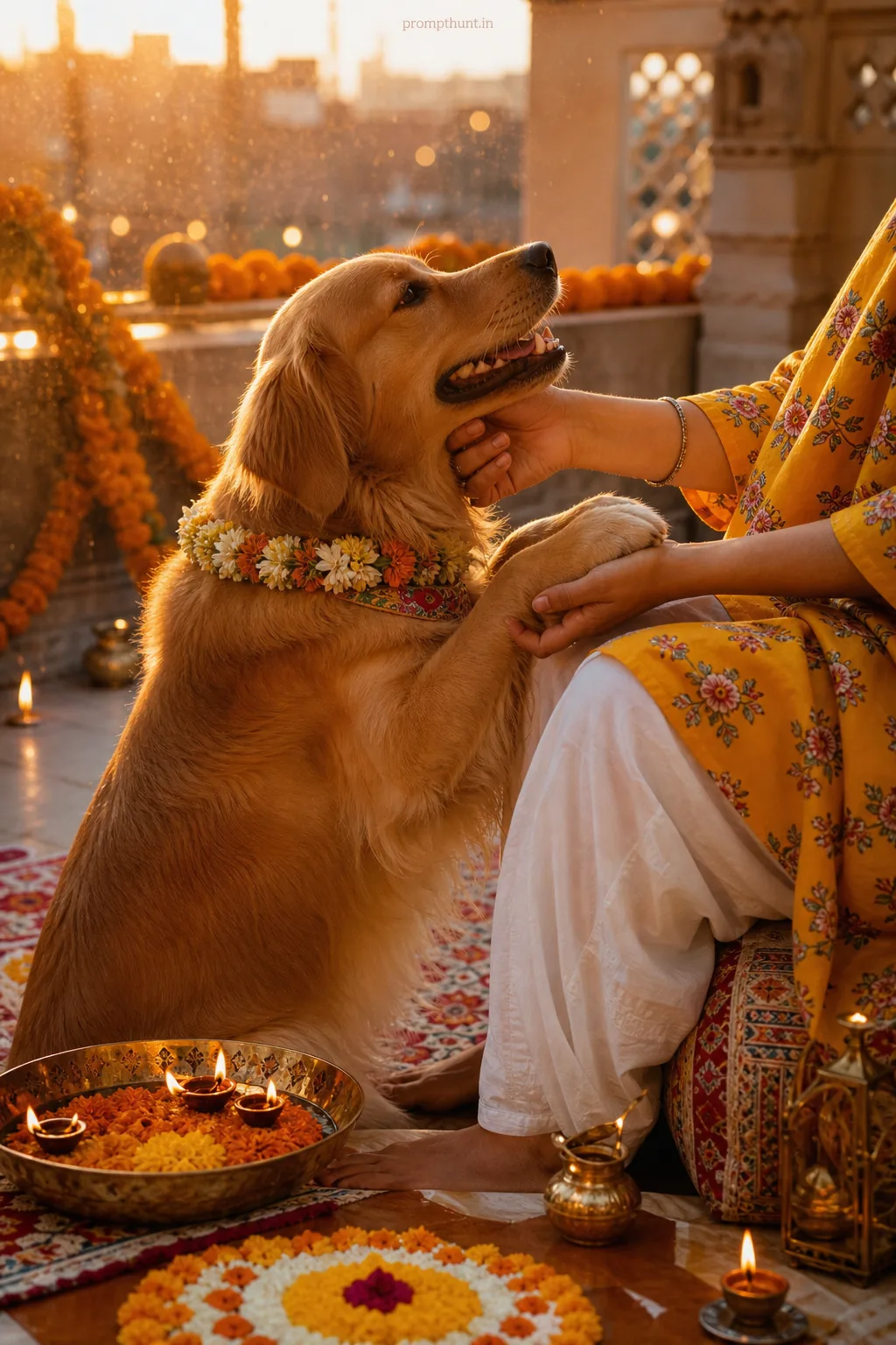 Vibrant Indian Pets Lifestyle AI Photo Editing Prompt