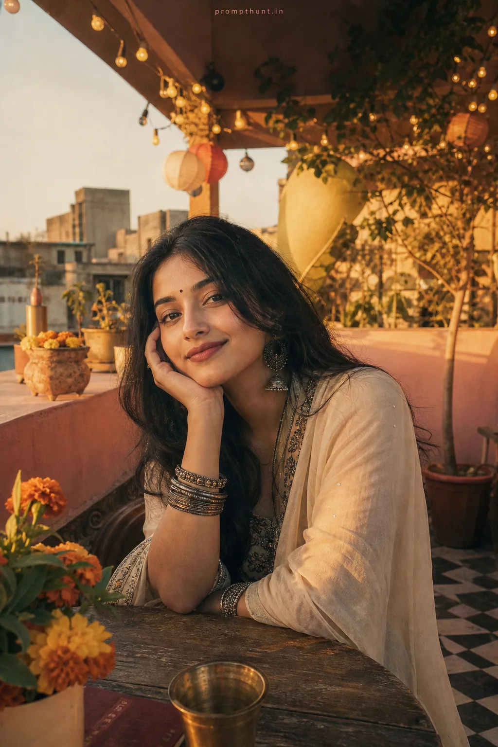 Vibrant Urban Indian Social Media Aesthetic AI Photo Editing Prompt