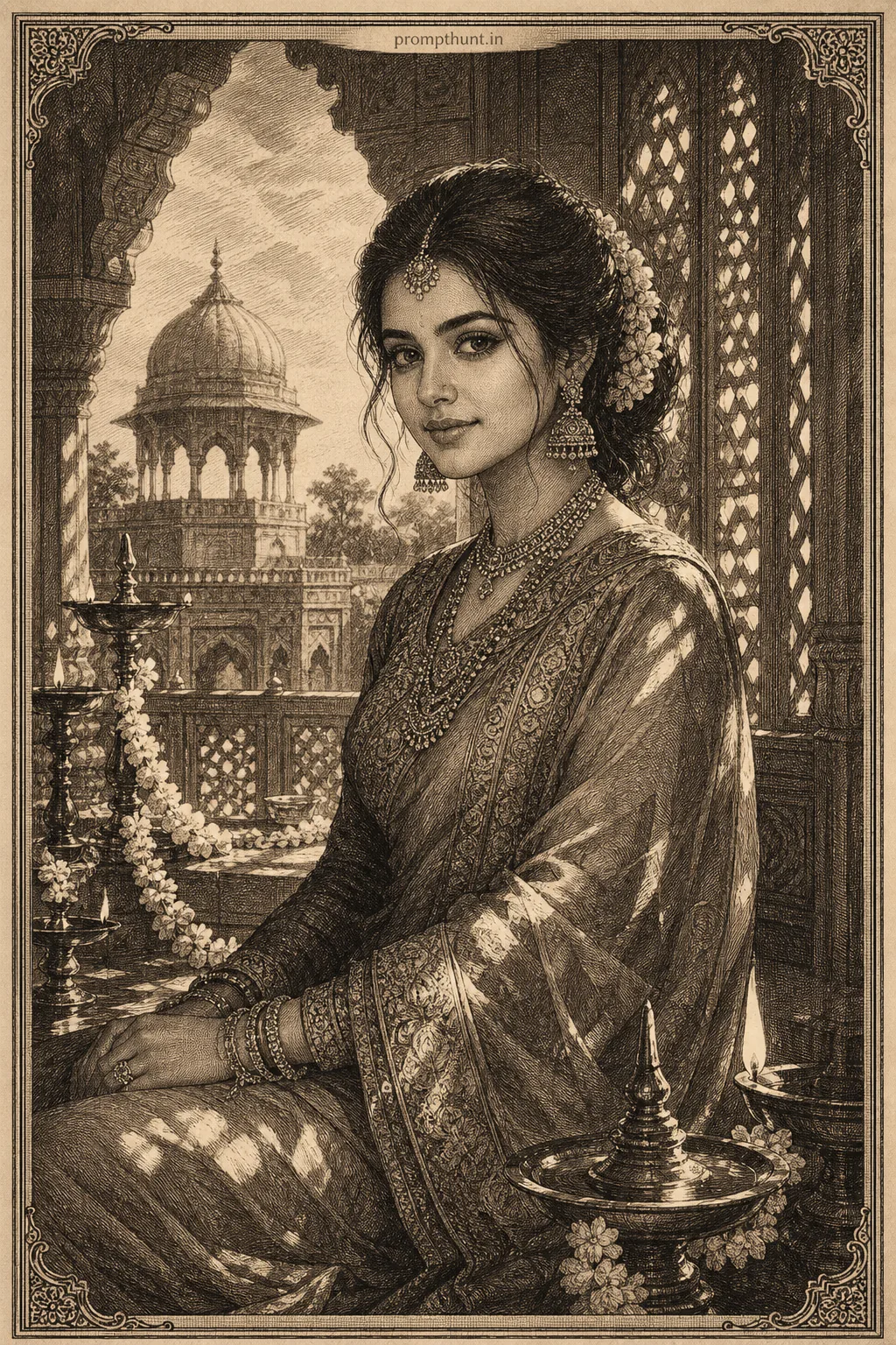 Victorian Engraving Revival for Portraits AI Photo Editing Prompt